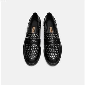 Zara Studded Moccasin